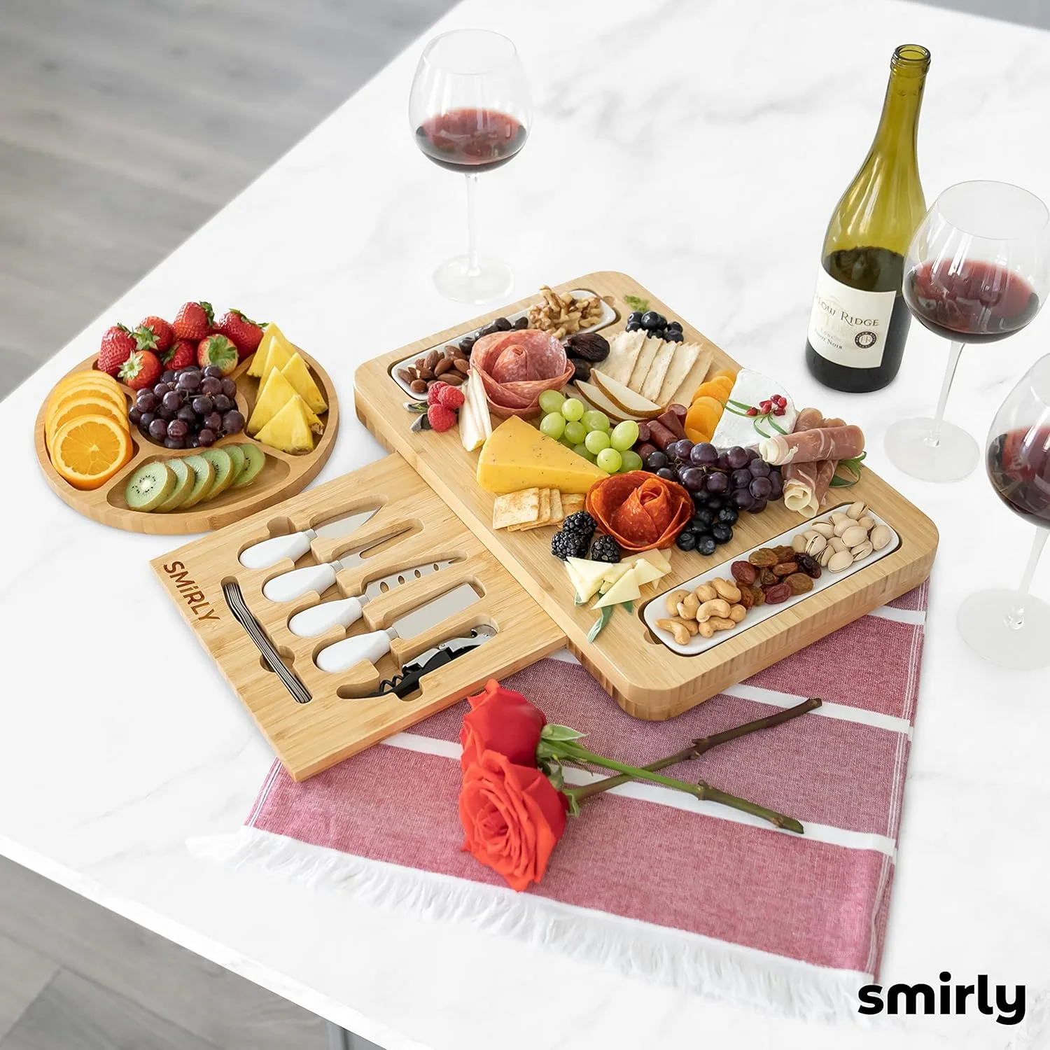  SMIRLY Charcuterie Boards Gift Set: Large Charcuterie