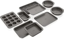 Basics 6 Piece Nonstick, Carbon Steel Oven Bakeware Baking Set, 40.5  cm x 28.5 cm x 15 cm