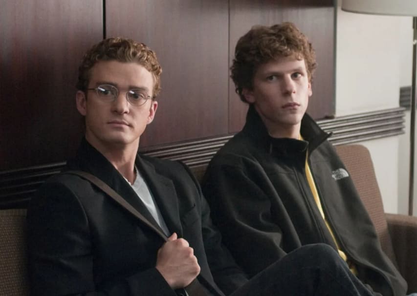 Still from the movie The Social Network - Reddit