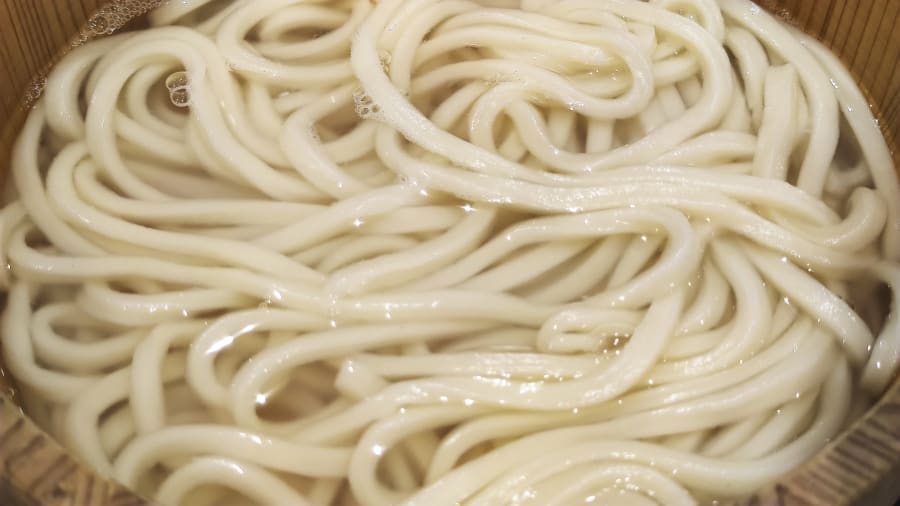 Chewy Kamaage Udon Japanese Food Image