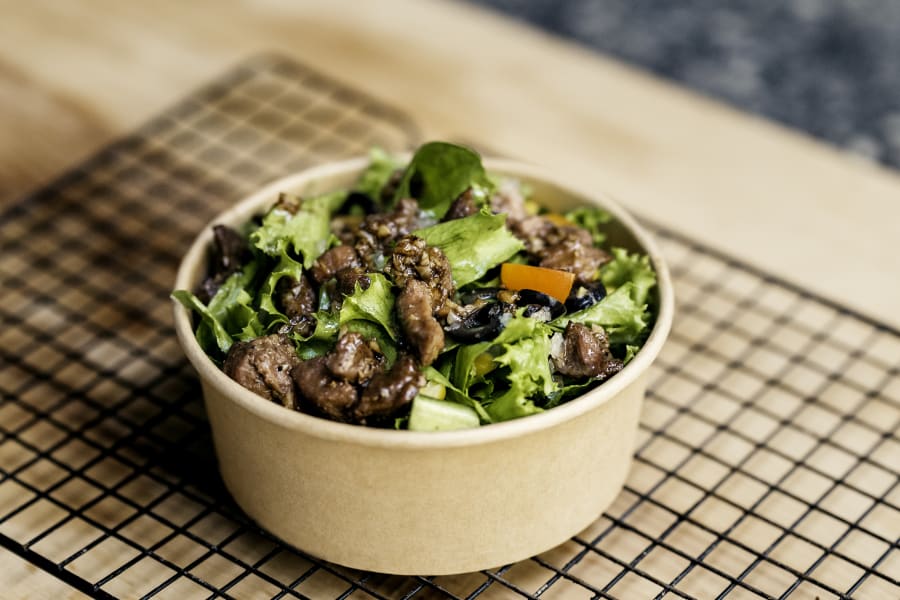 salad in a cup