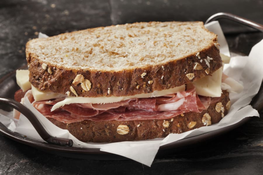 meat and cheese sandwich