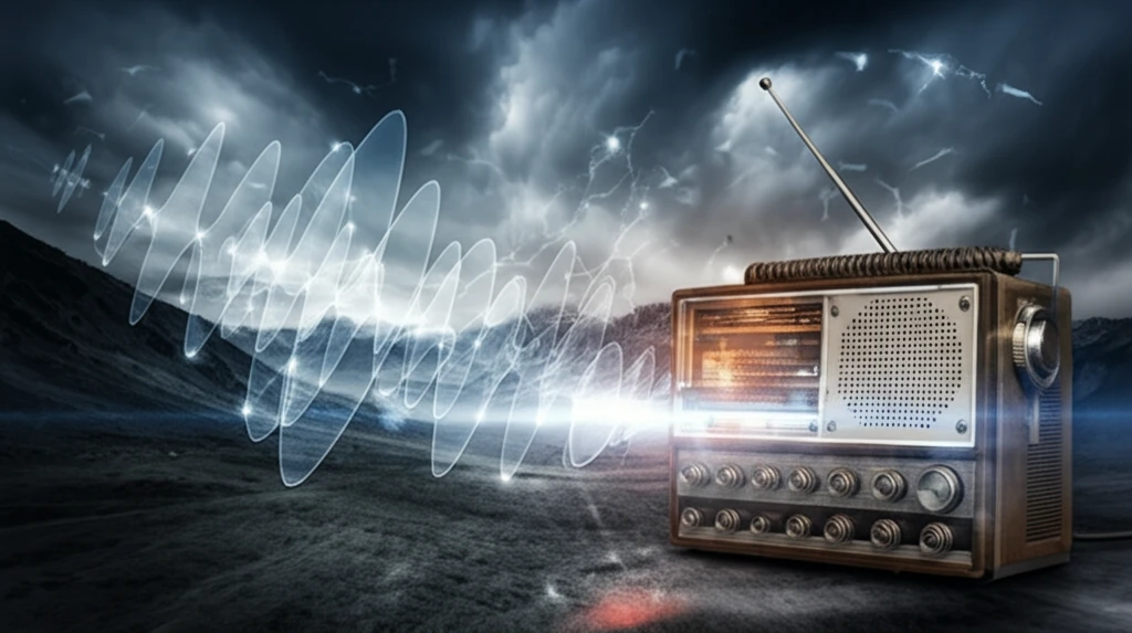 HF Radio Communication Across Desolate Landscape