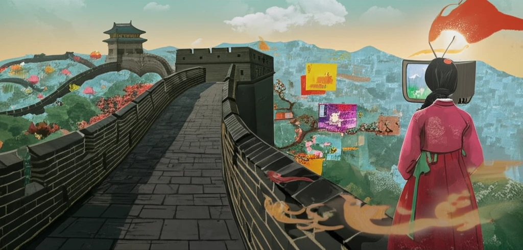 Korean and Chinese cultural fusion with regulatory symbolism