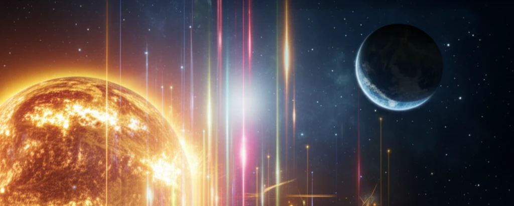 Calcium spectral lines emitting from a star representing stellar age and activity.