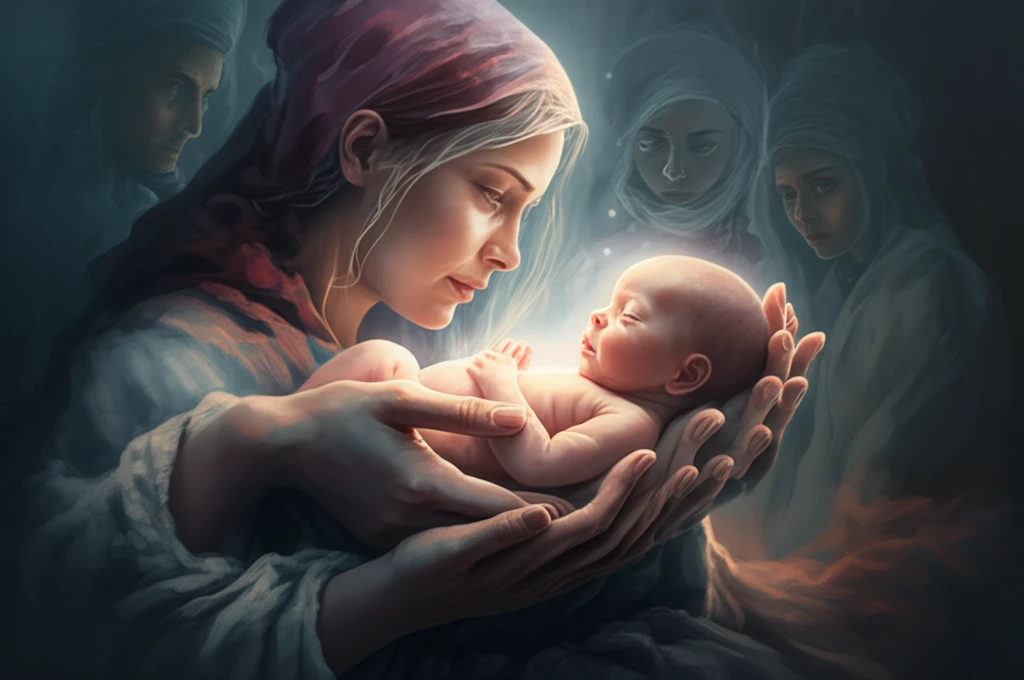 Compassionate hands cradling a newborn symbolizing perinatal palliative care.