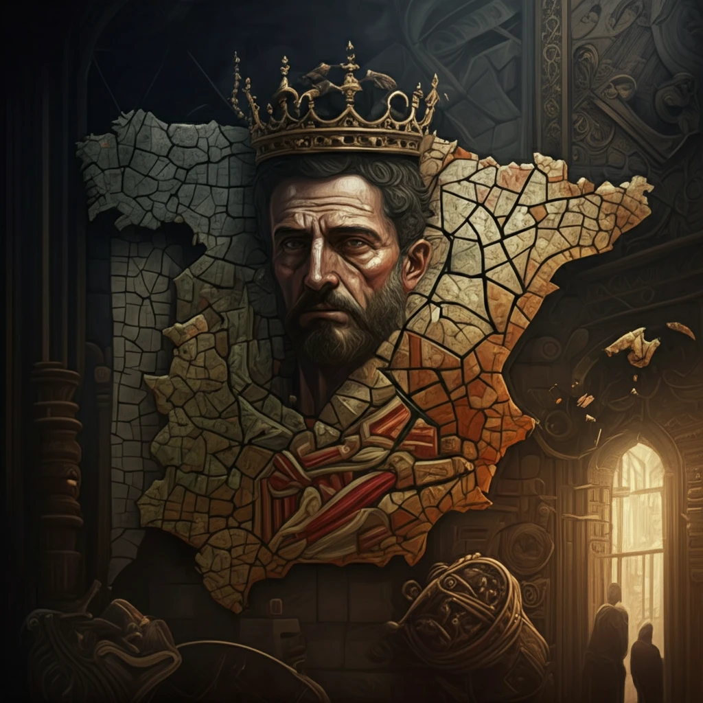 Fragmented mosaic reforming into Iberian kingdoms