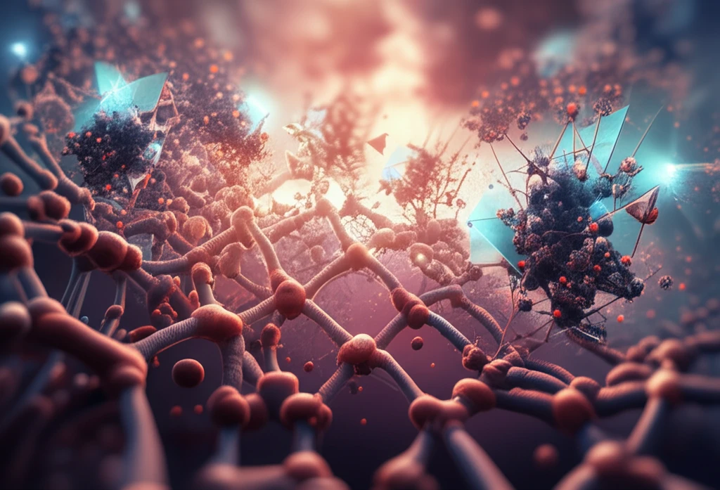 Glowing carbon nanotubes and manganese dioxide structures forming a supercapacitor electrode.
