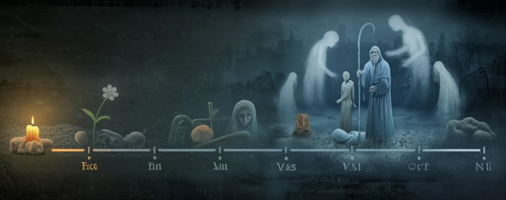Timeline of funeral rites for infants throughout history.