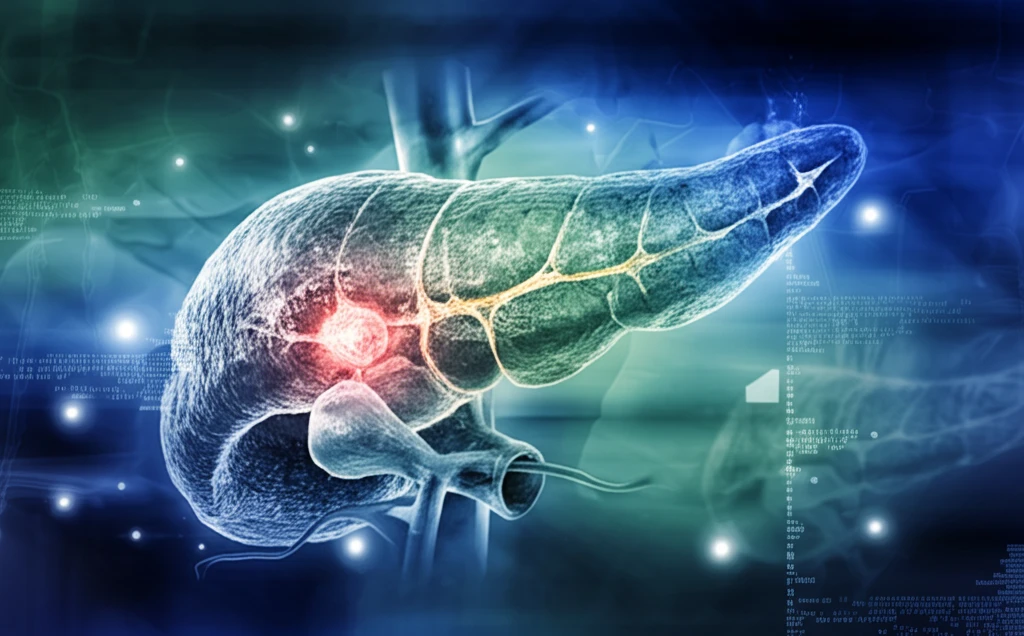Illustration of pancreatic splenosis nodule