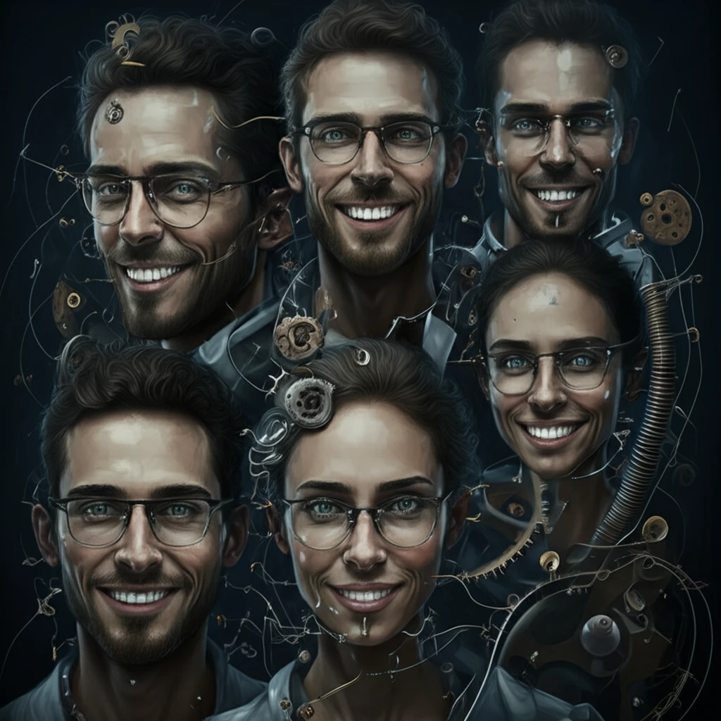 Smiling adults with perfect smiles, showcasing the transformation possible with orthodontic anchorage.