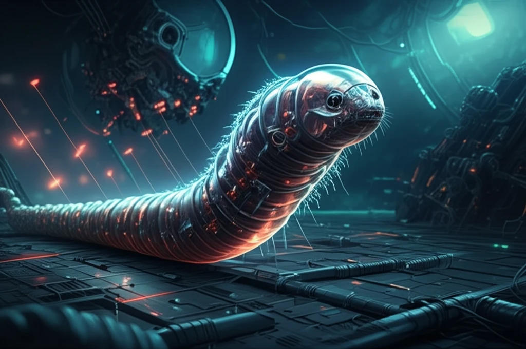 Hydrogel robot inspired by earthworm locomotion.