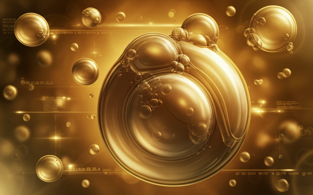 Molecular bubbles cleansing golden soybean oil