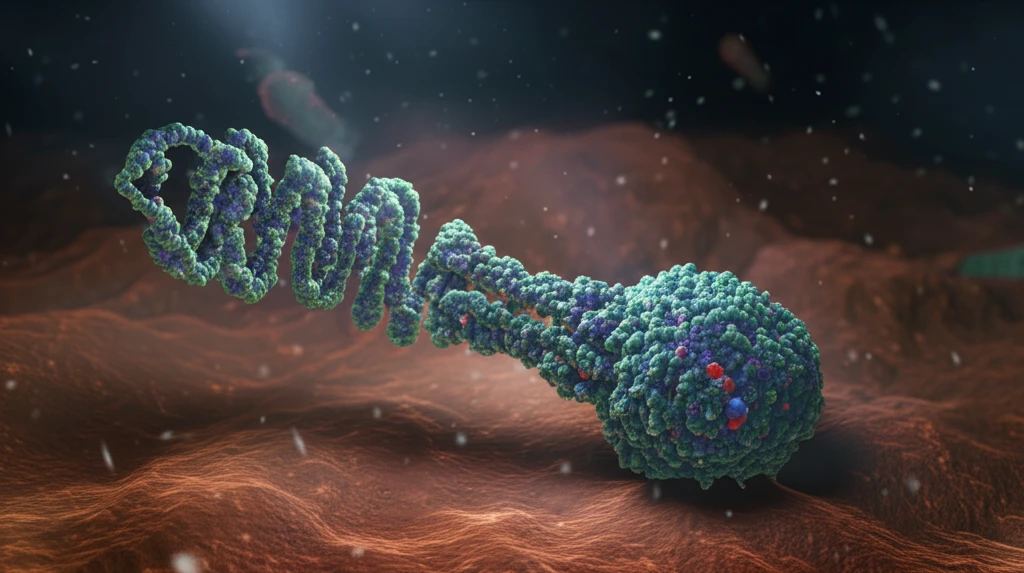 Nanoscale peptides delivering doxorubicin to a cancer cell nucleus.