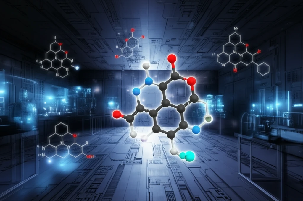 AHMP molecule transforming into different tautomeric forms.