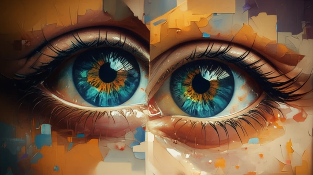 Eyes aligning after surgical correction, symbolizing improved vision.