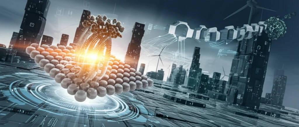Futuristic supercapacitor powering a sustainable city