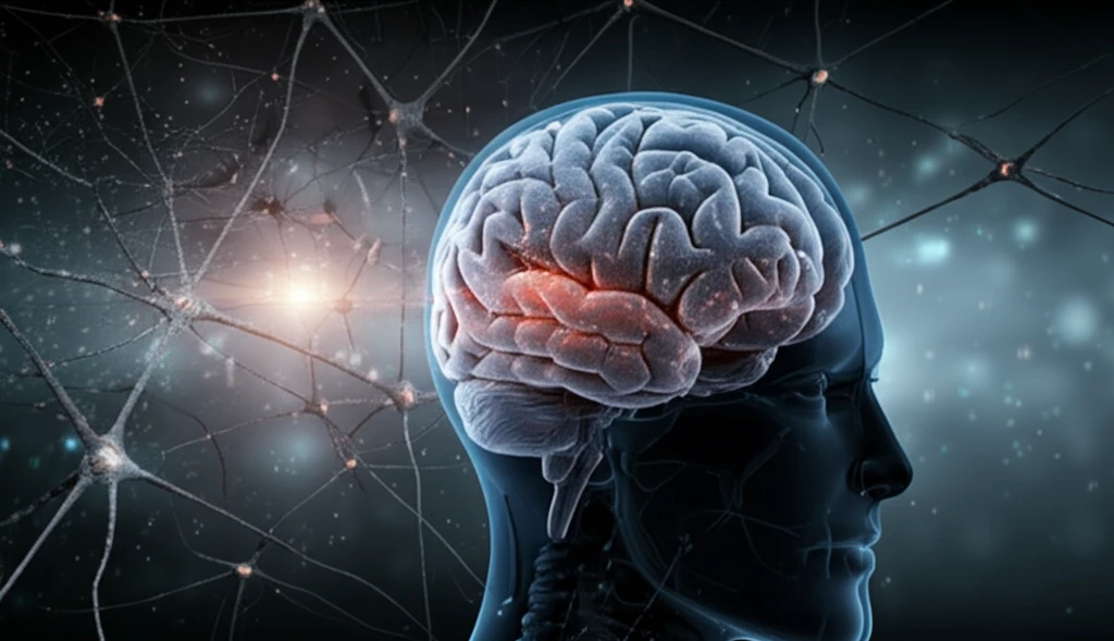 Surreal illustration of brain cells reflecting social connections and anxiety.
