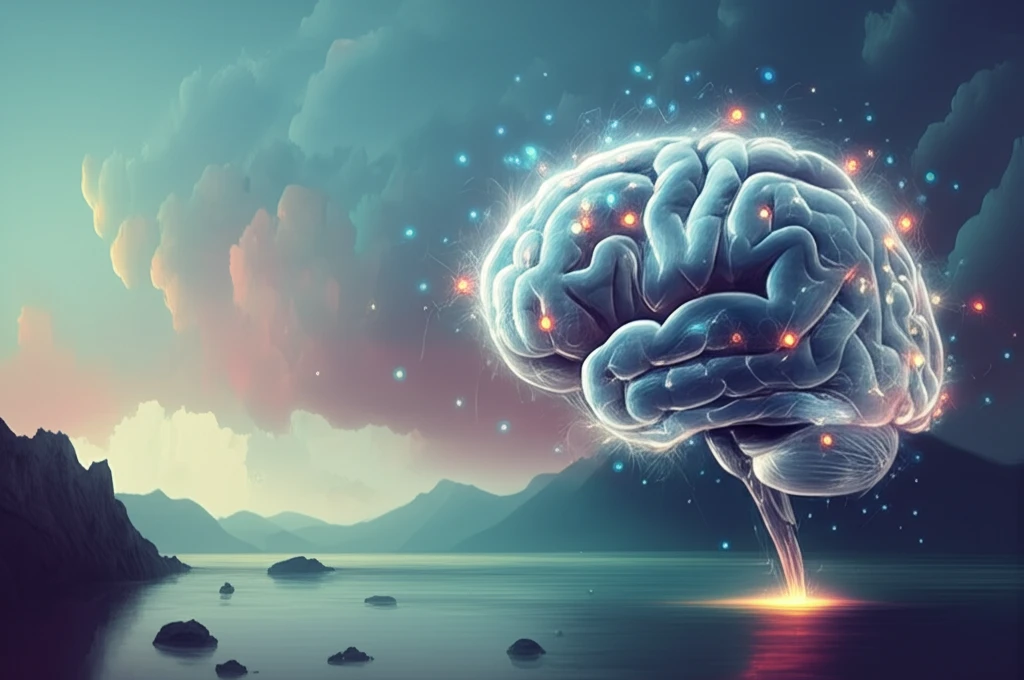 Brain with glowing pathways symbolizing recovery and rehabilitation.