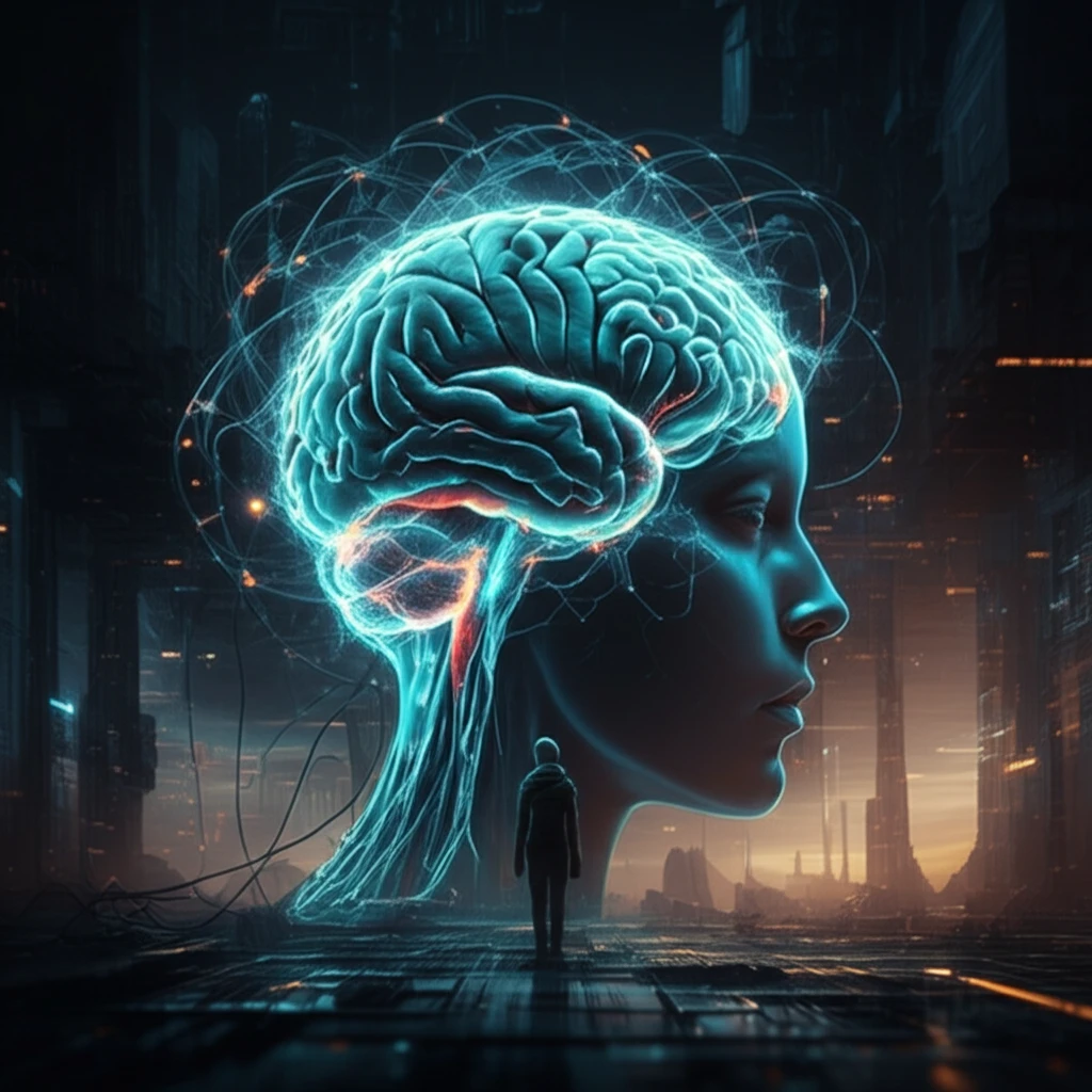 Futuristic cityscape powered by interconnected microgrids, symbolizing optimized power distribution controlled by AI.