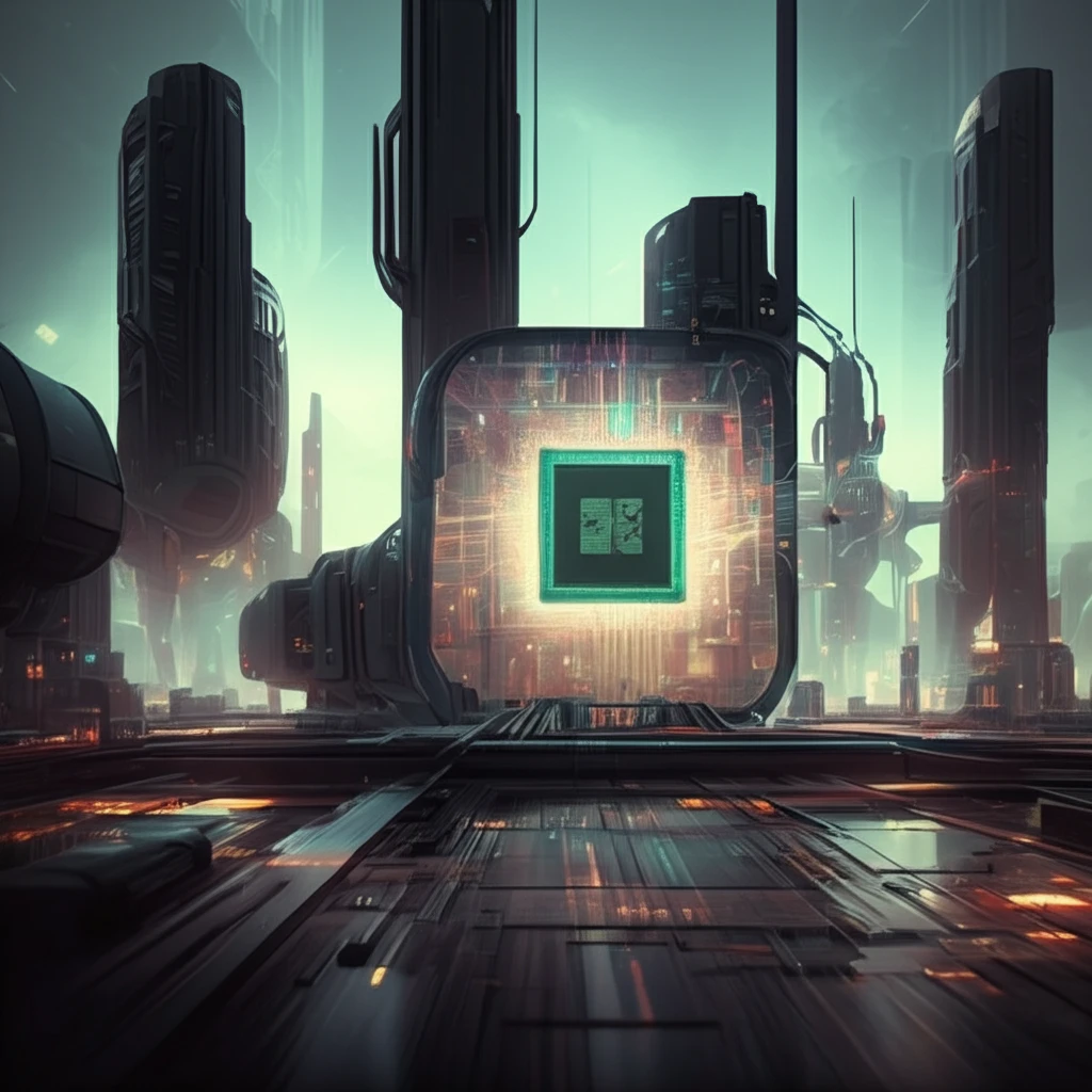 Futuristic autonomous vehicle navigating a virtual cityscape, symbolizing GPU scheduling and virtualization.