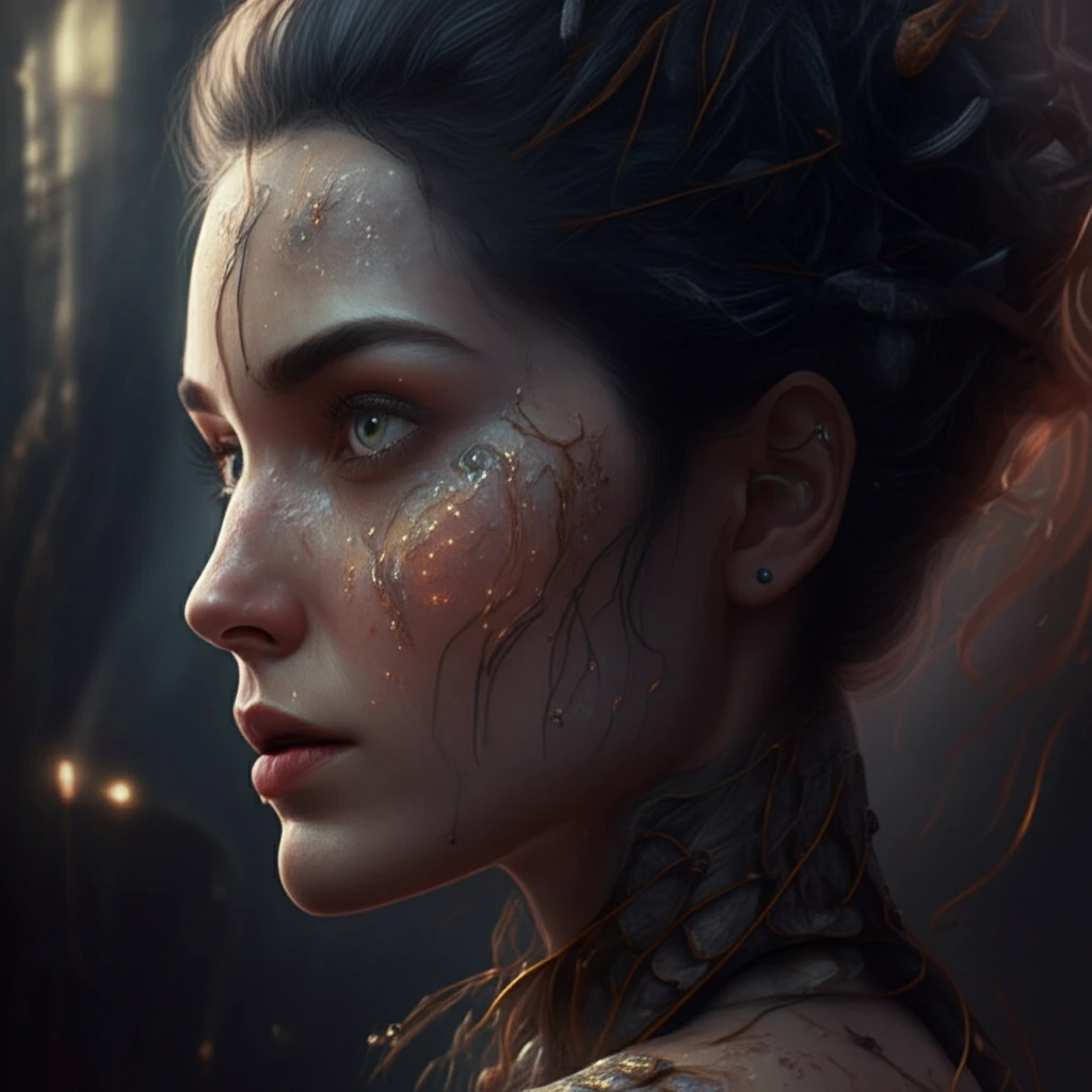 Surreal skin map with unusual growths representing tumor constellations.