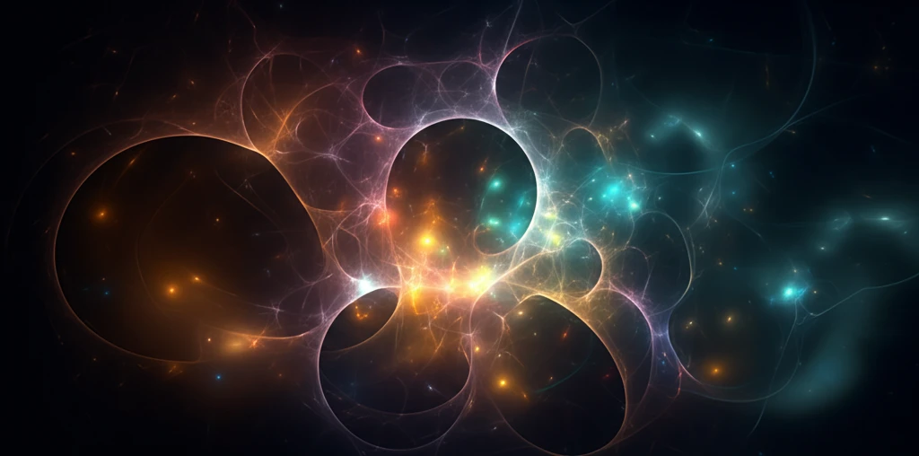 A vibrant plasma field intertwined with magnetic field lines in space.