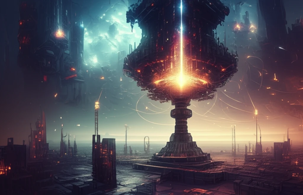 Fractal antenna glowing with captured energy