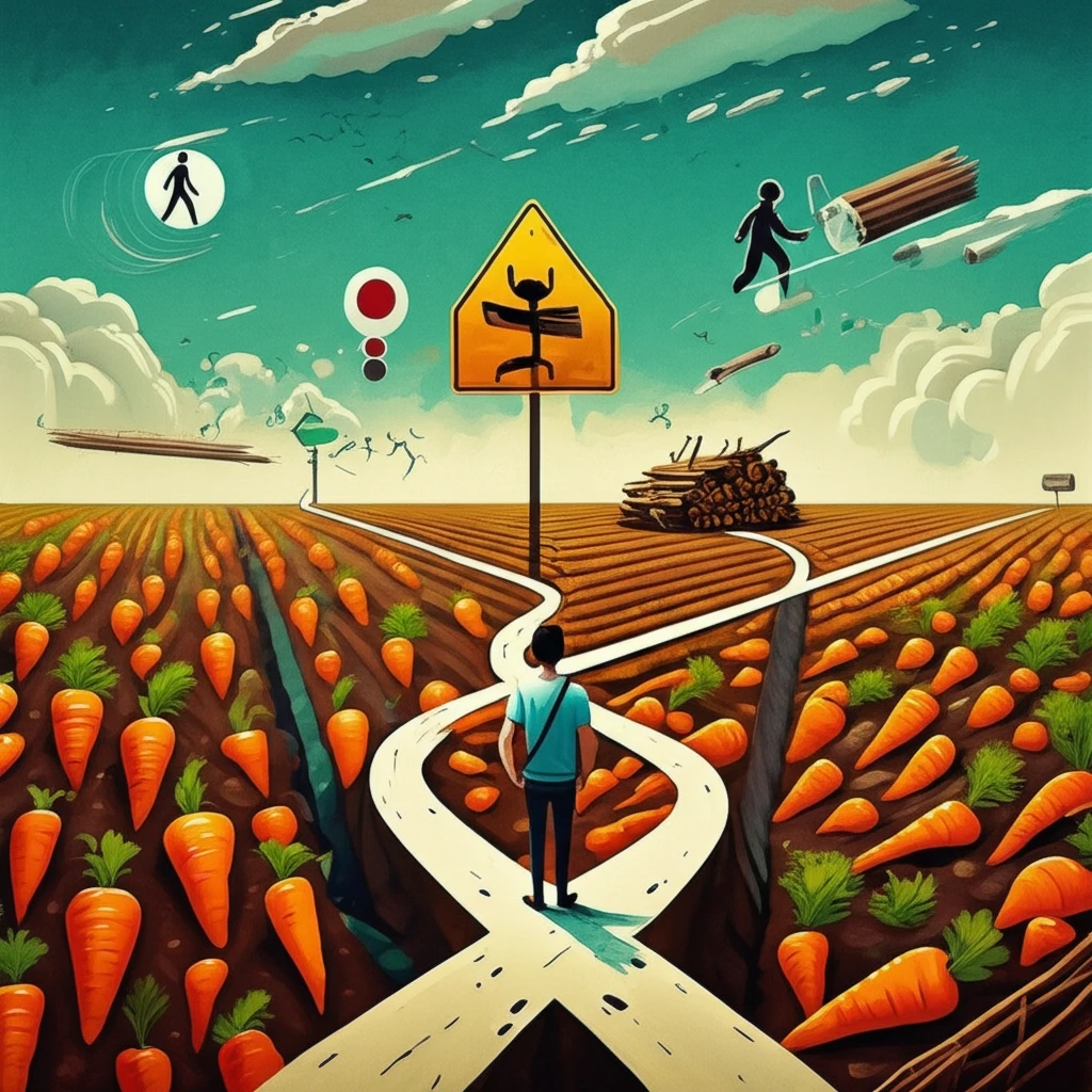Crossroads of Work: Carrots and Sticks in Job Seeking