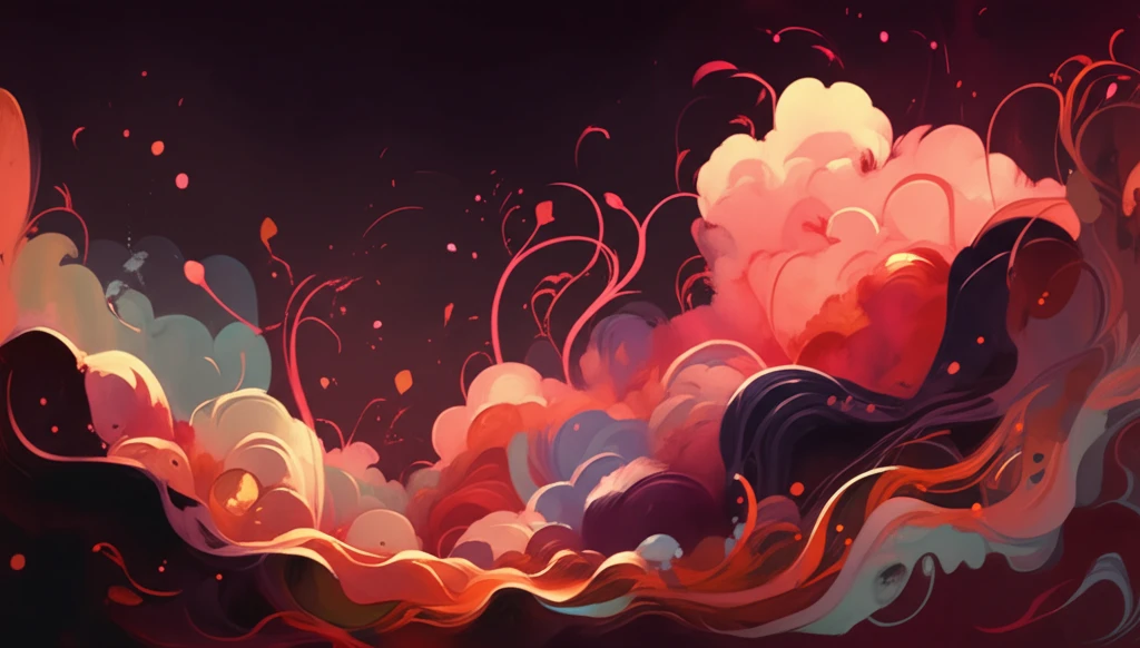 Abstract illustration of swirling fluids, representing turbulence.