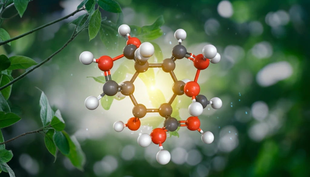 Surreal illustration of a tetra-iron cluster activating C-H bonds, symbolizing sustainable chemistry.
