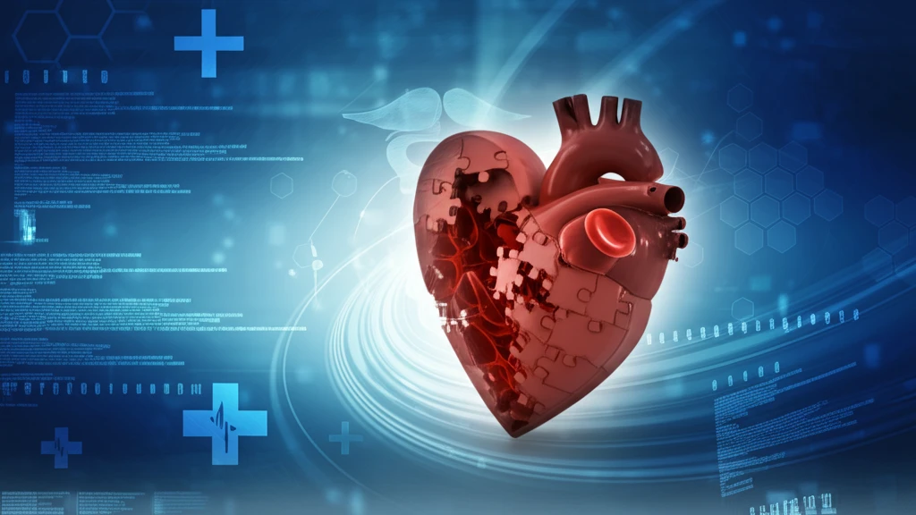 Surreal image representing atrial fibrillation and heart health.