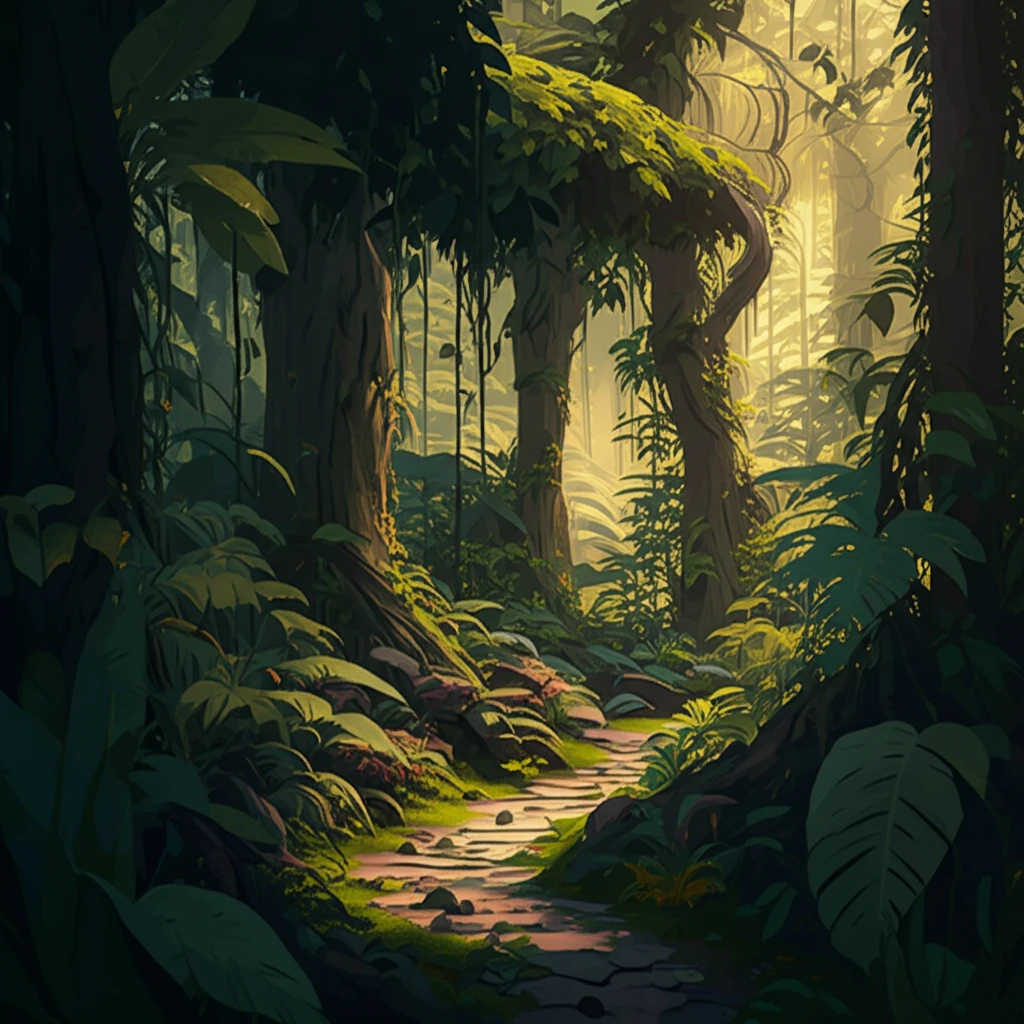 Lush Atlantic Forest on Marambaia Island, showcasing diverse tree and shrub species.