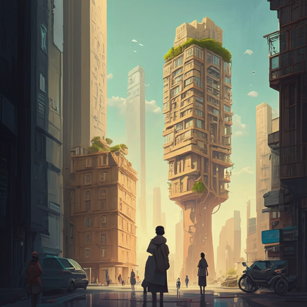 Futuristic Indian apartment complex symbolizing secure property rights.