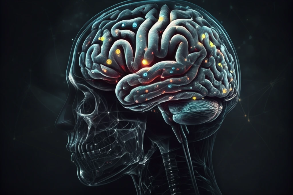 Glowing brain circuit representing the delta opioid receptor, symbolizing targeted anxiety treatment.