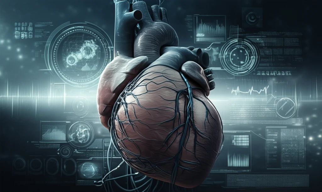 Technological innovation in cardiac health, showcasing minimally invasive heart procedures