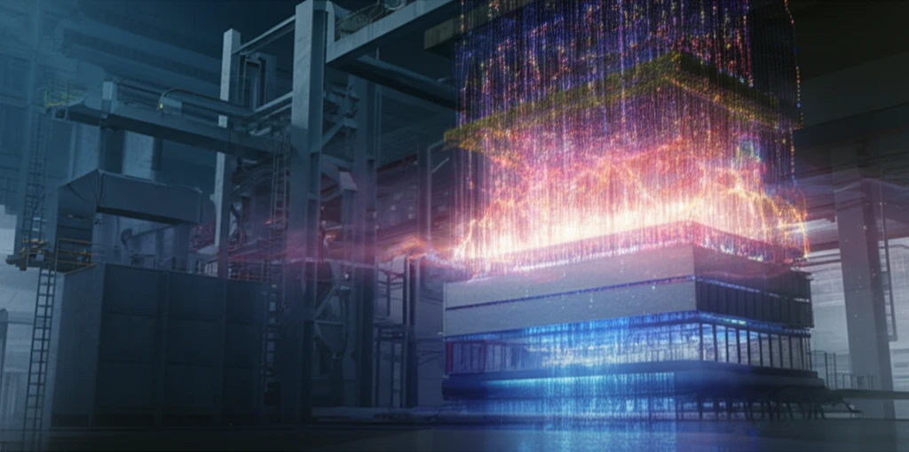 Particle Curtain Heat Exchanger Illustration