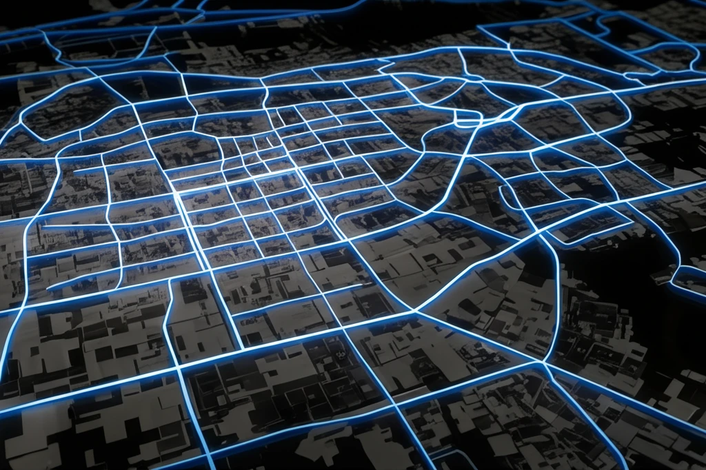 A digital illustration of St. Petersburg's map, highlighting consumer activity hotspots.