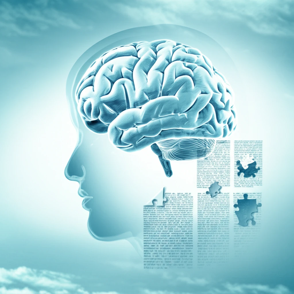 Abstract illustration of cognitive assessment symbolizing premorbid abilities.