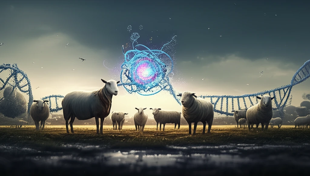 Protective DNA surrounding livestock.