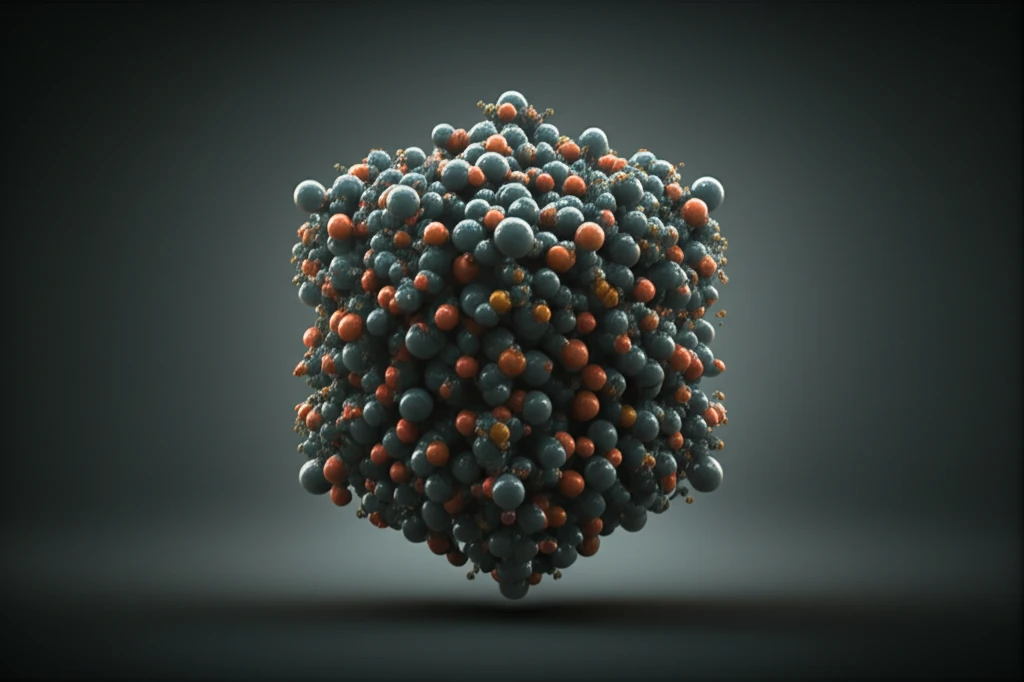 Conceptual illustration of a ZnxMg1-xAl2O4 spinel absorbing shockwaves.