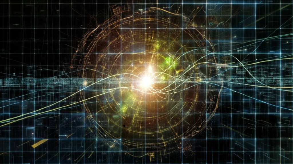 Abstract illustration of interconnected data nodes forming a decision-making network.