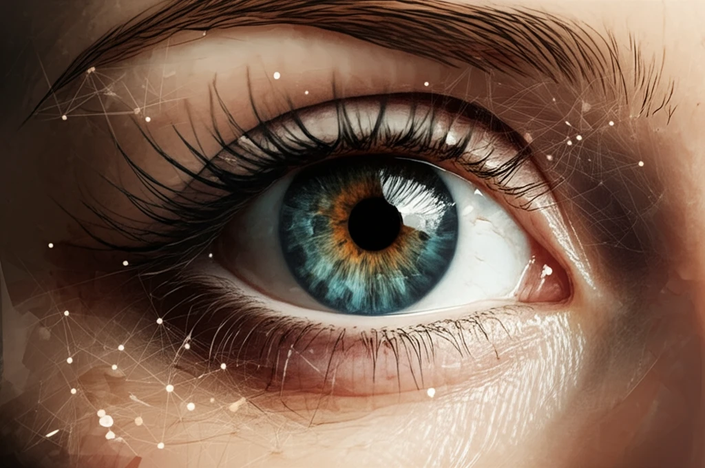 AI analyzing image quality through digital screen