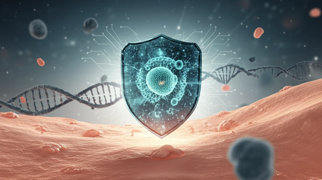Interconnected DNA strands protect skin cells from cancer.