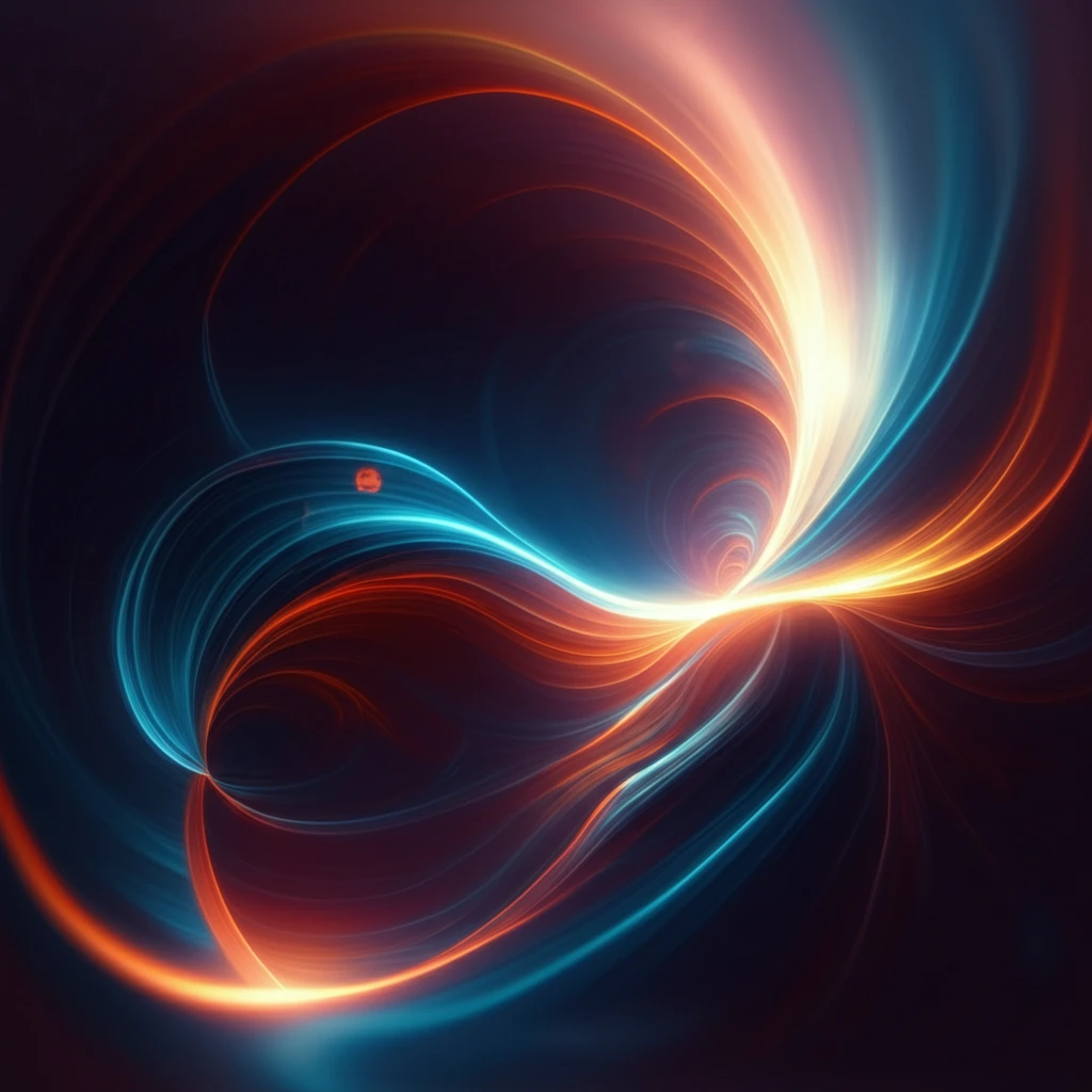Optical solitons visualized as a wave of light inside a fiber optic cable.