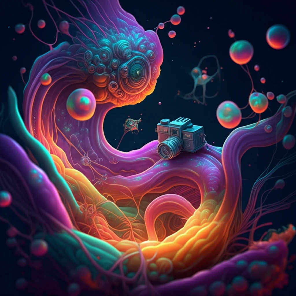 AI-powered capsule endoscopy navigating the digestive system.