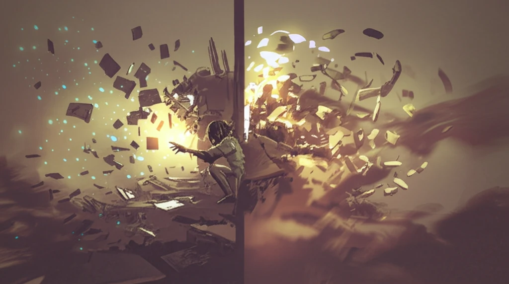 Abstract illustration symbolizing behavioral inattention.