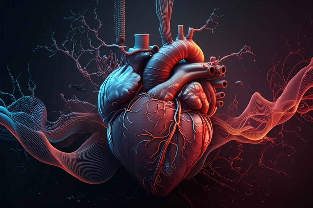 Heart with electrical pathways and a chamber being closed off