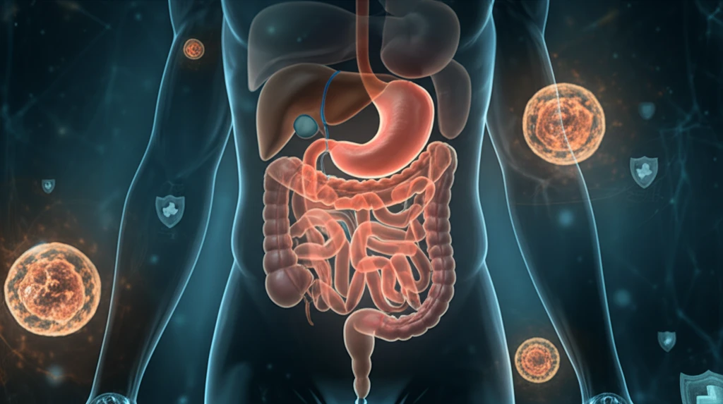 Progesterone and Gut Immunity Illustration