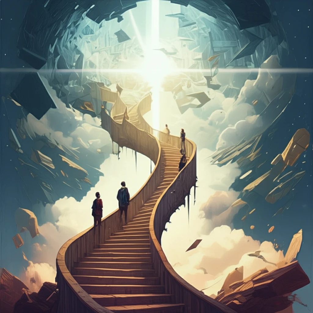 A surreal image symbolizing access to higher education.